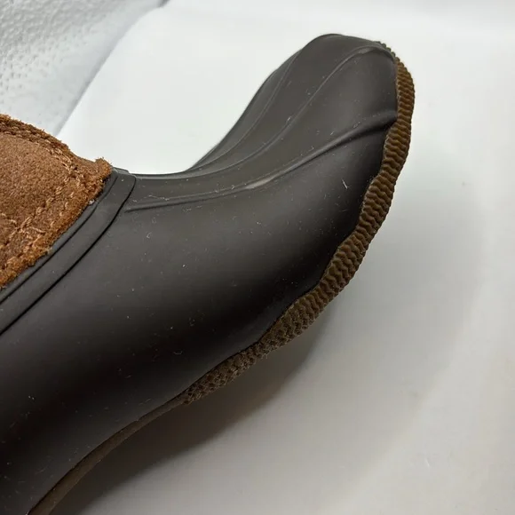 Sperry Top-Sider Rip duck Boots w/faux fur tan & brown SZ 9 waterproof outdoor - Picture 9 of 16